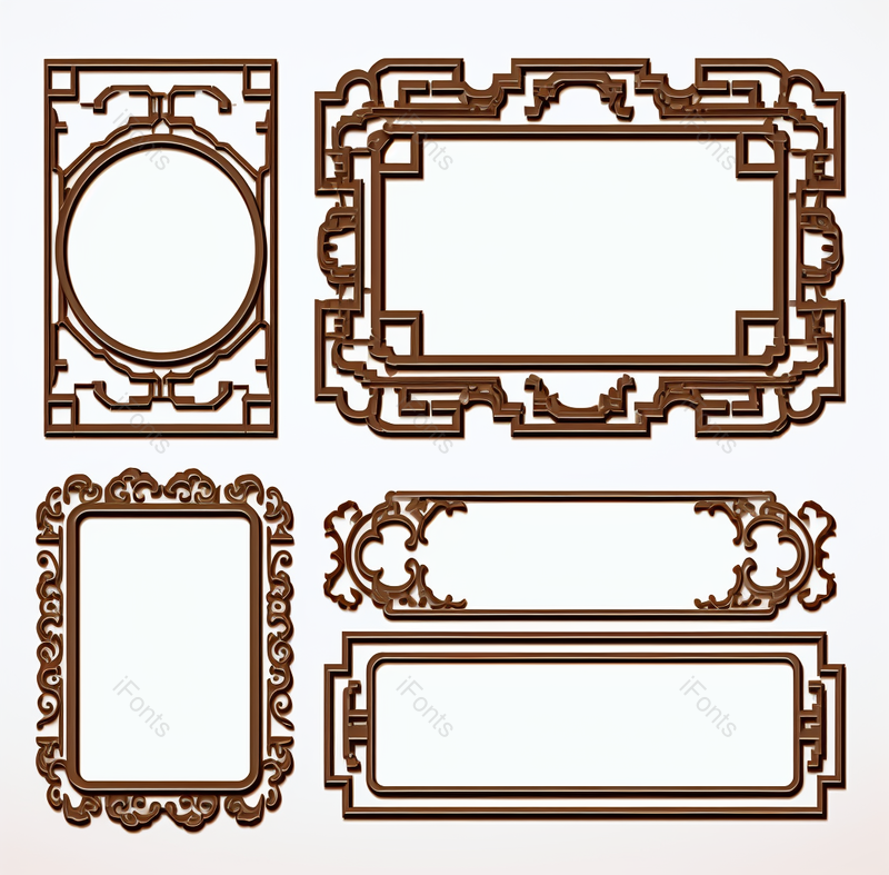 传统的边框花纹图案角花,插画/手绘图,插画/手绘图库,插画/手绘图下载,插画/手绘